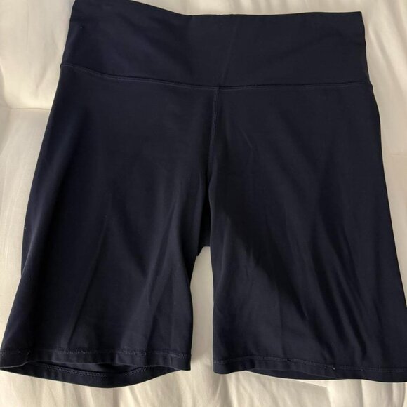 Athleta Pants - Athleta Navy Blue Ultra High Biker Shorts